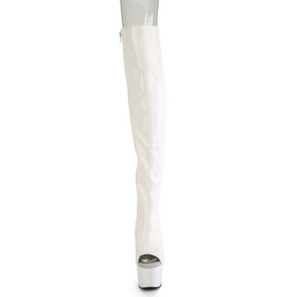 7" Heel, 2 3/4"PF Open Toe/Heel Over-The-Knee Boot, Side Zip - Image 2