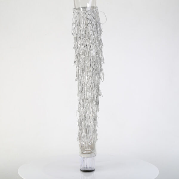 7" Heel, 2 3/4" PF 8-Layer Fringe OTK Boot, Side Zip - Image 2