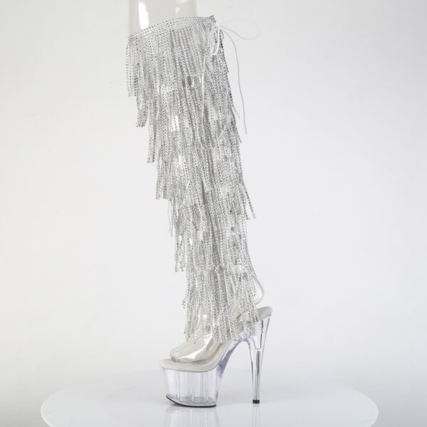 7" Heel, 2 3/4" PF 8-Layer Fringe OTK Boot, Side Zip - Image 3