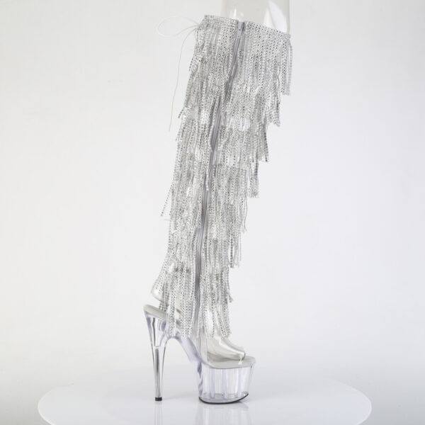 7" Heel, 2 3/4" PF 8-Layer Fringe OTK Boot, Side Zip - Image 5