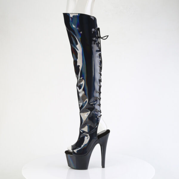 7" Heel, 2 3/4"PF Open Toe/Heel Over-The-Knee Boot, Side Zip - Image 3