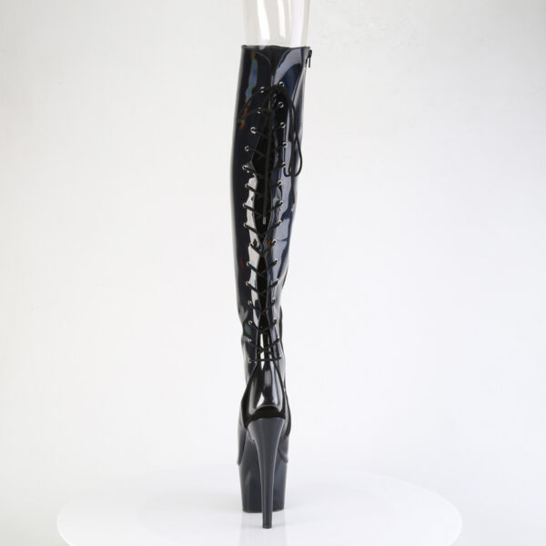 7" Heel, 2 3/4"PF Open Toe/Heel Over-The-Knee Boot, Side Zip - Image 4