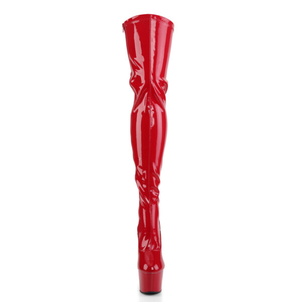 7" Heel, 2 3/4" PF Stretch Thigh Boot, Side Zip - Image 2