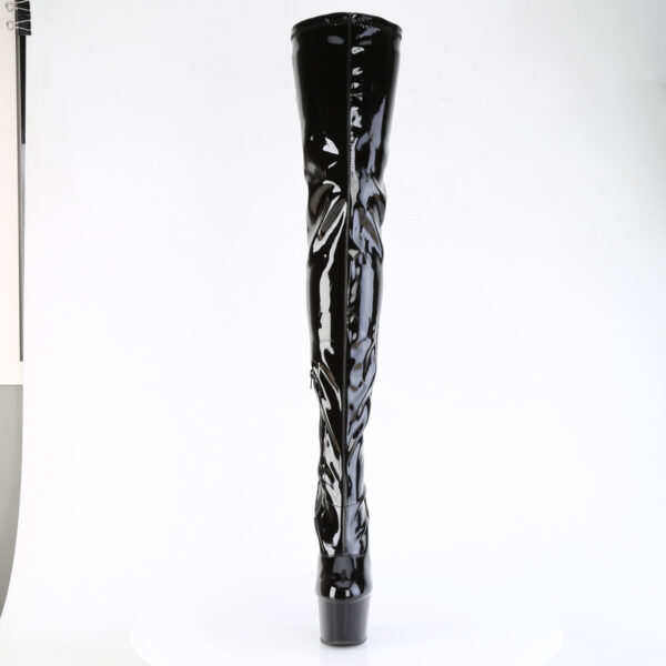 7" Heel, 2 3/4" PF Lace Back Stretch Crotch Boot, Side Zip - Image 2