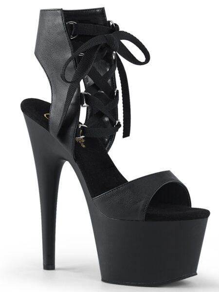 7" Heel, 2 3/4" PF Front Lace-Up Sandal