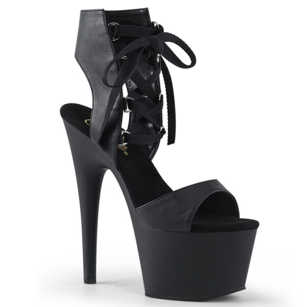 7" Heel, 2 3/4" PF Front Lace-Up Sandal