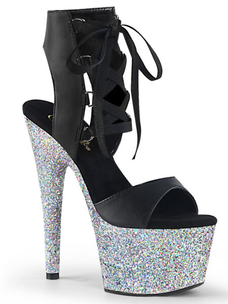 7" Heel, 2 3/4" PF Front Lace-up Sandal