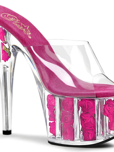 7" Heel, 2 3/4" PF Flower-filled Slide