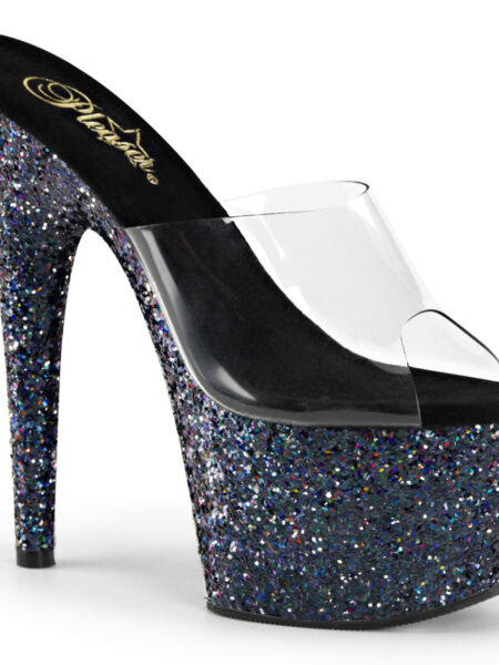 7" Heel, 2 3/4" PF Slide W/Holo Glitter Bottom