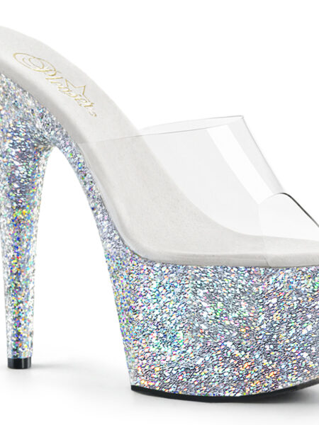 7" Heel, 2 3/4" PF Slide w/Holo Glitter Bottom