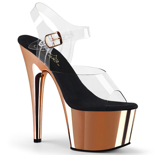 7" Heel, 2 3/4" PF Ankle Strap Sandal