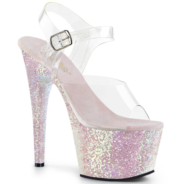7" Heel, 2 3/4" PF Ankle Strap Sandal