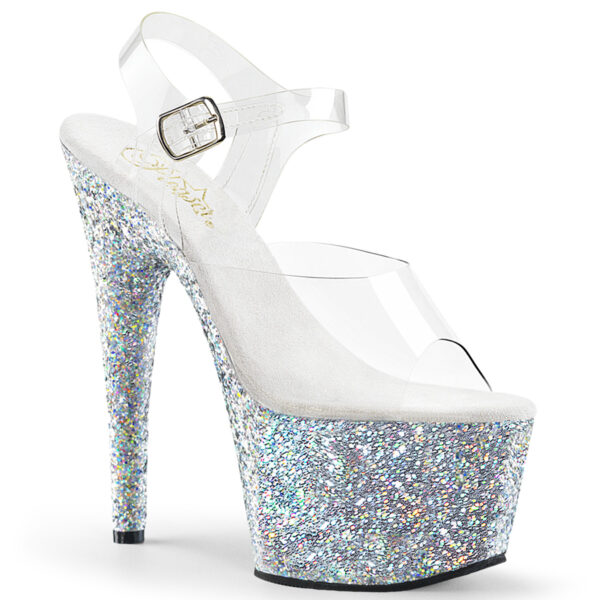 7" Heel, 2 3/4" PF Ankle Strap Sandal