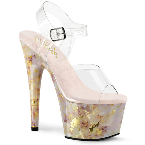 7" Heel, 2 3/4" PF Ankle Strap Sandal