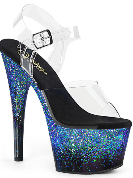 7" Heel, 2 3/4" PF Ankle Strap Sandal