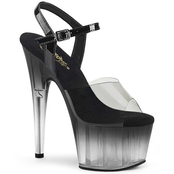 7" Heel, 2 3/4" PF Ombre Ankle Strap Sandal