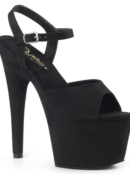 7" Heel, 2 3/4" PF Ankle Strap Sandal w/ Wrapped PF Bottom