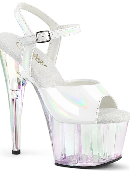7" Heel, 2 3/4" Tinted PF Ankle Strap Sandal