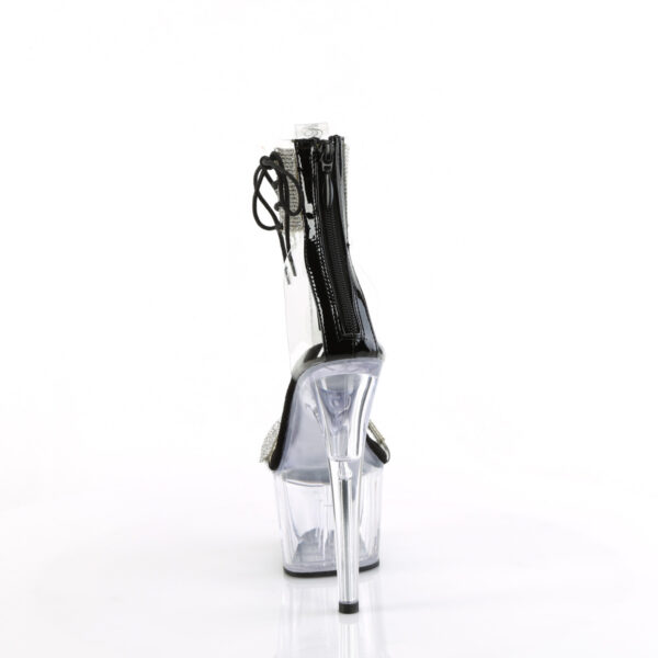 7" Heel, 2 3/4" PF Ankle Cuff Sandal w/RS, Back Zip - Image 4
