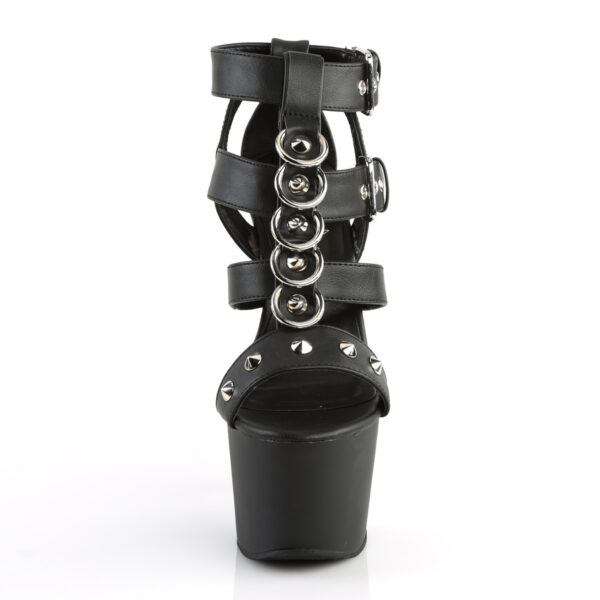 7" Heel, 2 3/4" PF T-Strap Close Back Sandal - Image 2