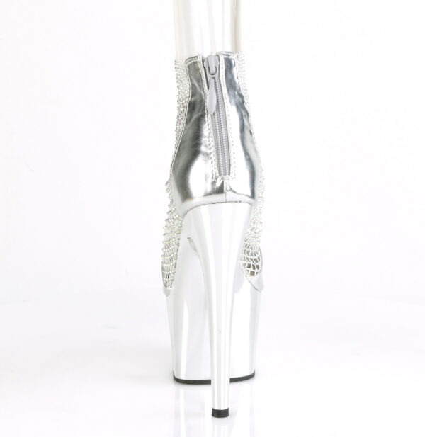 7" Heel, 2 3/4" PF Close Back Shootie Sandal, Back Zip - Image 4