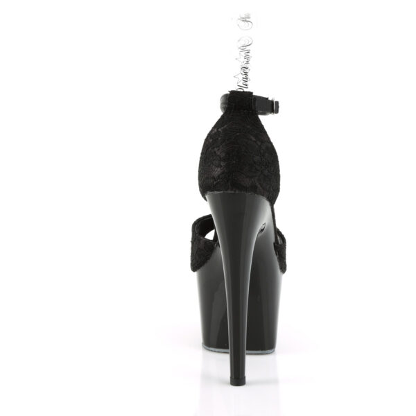 7" Heel, 2 3/4" PF Open Toe Ankle Strap D'Orsay Sandal - Image 4