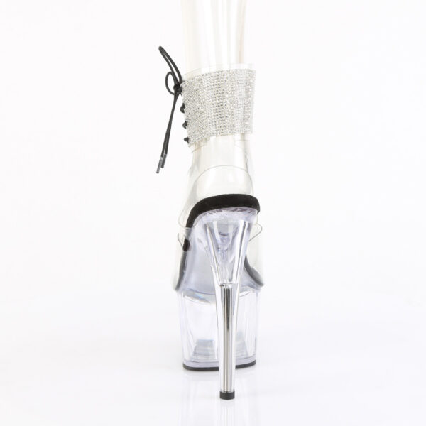 **7" Heel, 2 3/4" PF Rhinestoned Ankle Cuff Sandal - Image 4