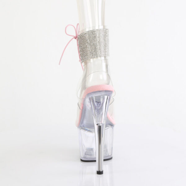 **7" Heel, 2 3/4" PF Rhinestoned Ankle Cuff Sandal - Image 4