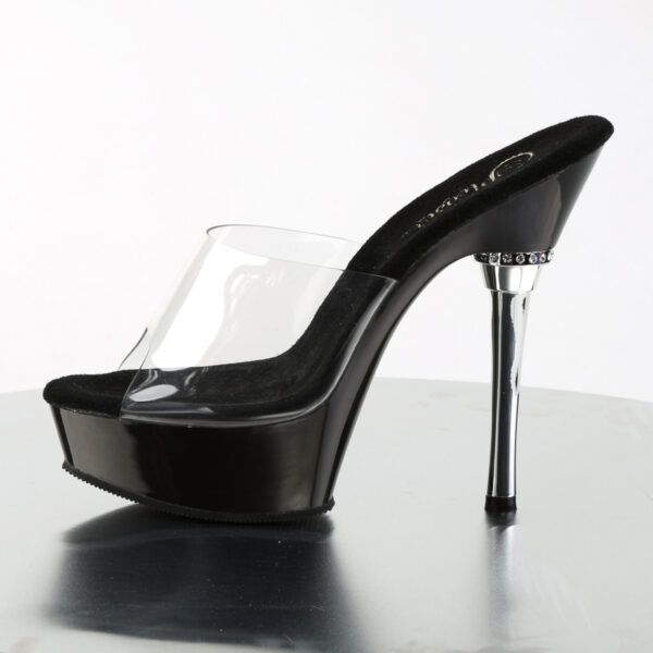 5 1/2" Heel 1 1/2" PF Chrome Heel Sandal - Image 3