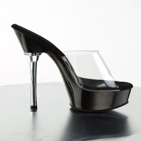 5 1/2" Heel 1 1/2" PF Chrome Heel Sandal - Image 5