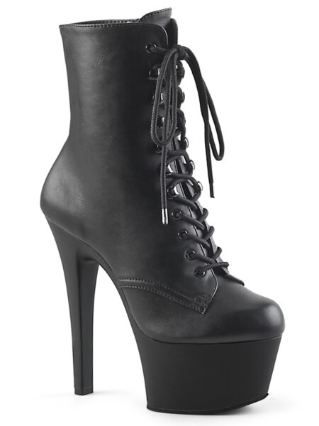 6" Heel, 2 1/4" PF Lace-Up Ankle BT, Side Zip
