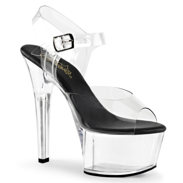 6" Heel, 2 1/4" PF Vegan Friendly Ankle Strap Sandal