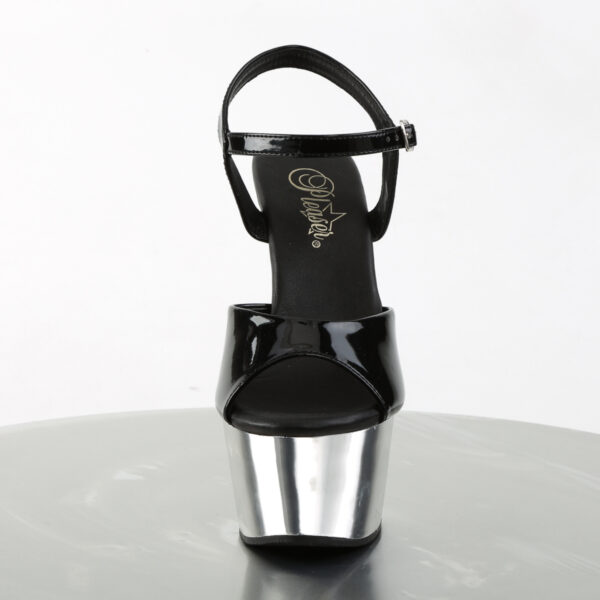 6" Heel, 2 1/4" PF Vegan Friendly Ankle Strap Sandal - Image 2