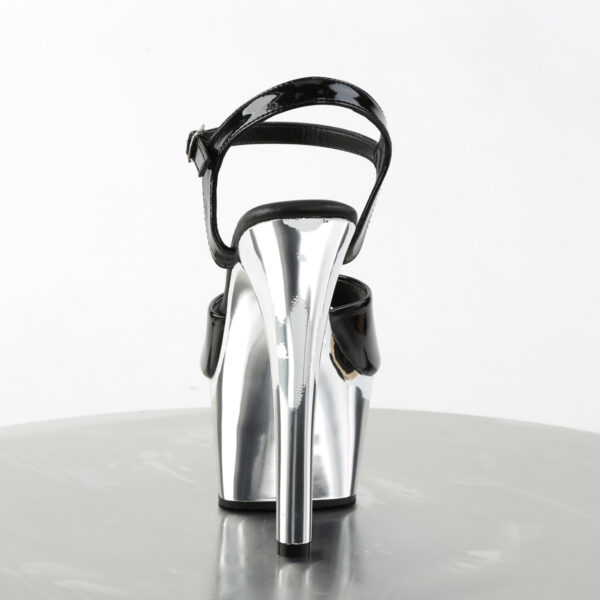 6" Heel, 2 1/4" PF Vegan Friendly Ankle Strap Sandal - Image 4