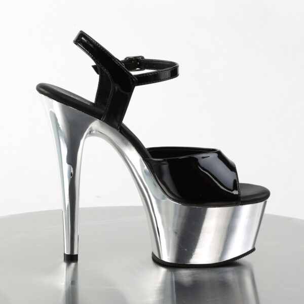6" Heel, 2 1/4" PF Vegan Friendly Ankle Strap Sandal - Image 5