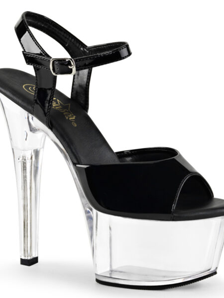 6" Heel, 2 1/4" PF Vegan Friendly Ankle Strap Sandal