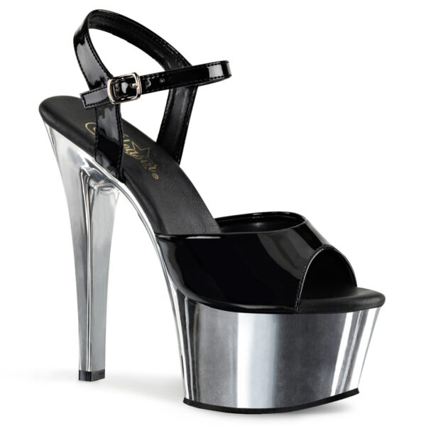 6" Heel, 2 1/4" PF Vegan Friendly Ankle Strap Sandal