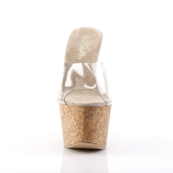 6 1/2" Wedge 2 3/4" PF Cork Slide Sandal - Image 2