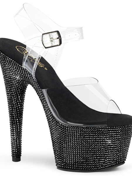 7″ Heel, 2 3/4″ PF Ankle Strap Sandal w/RS