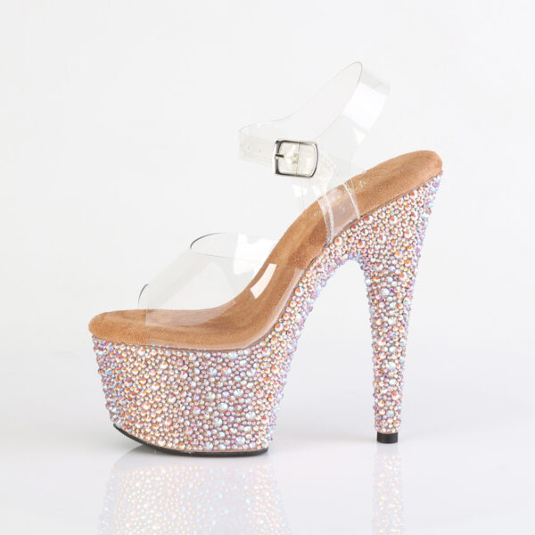 7" Heel, 2 3/4" PF Ankle Strap Sandal w/Multi Sized RS - Image 3