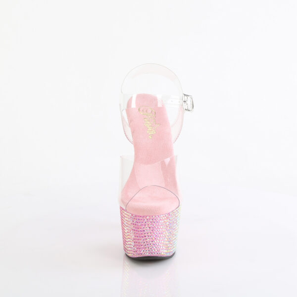 7" Heel, 2 3/4" PF Ankle Strap Sandal w/ Resin RS - Image 2