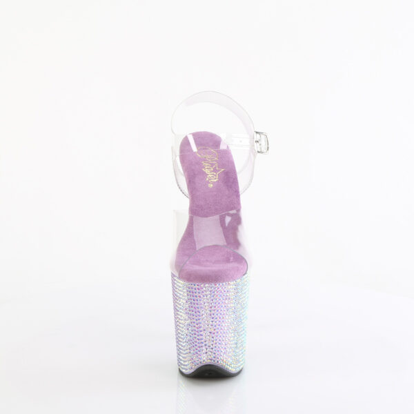 8" Heel, 4" PF Ankle Strap Sandal w/ Resin RS - Image 2