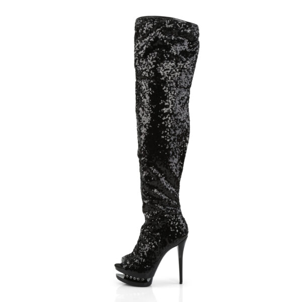 6" Heel, 1 1/2" Dual PF Open Toe Thigh Boot - Image 3