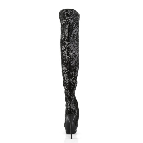 6" Heel, 1 1/2" Dual PF Open Toe Thigh Boot - Image 4