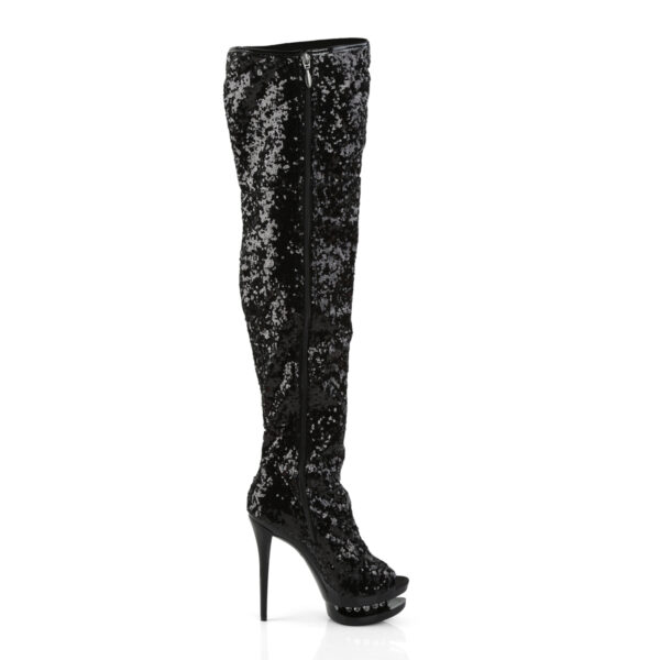 6" Heel, 1 1/2" Dual PF Open Toe Thigh Boot - Image 5