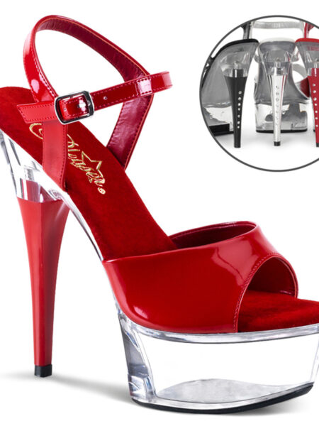 6" Ankle Strap PF Sandal W/RS On Heel