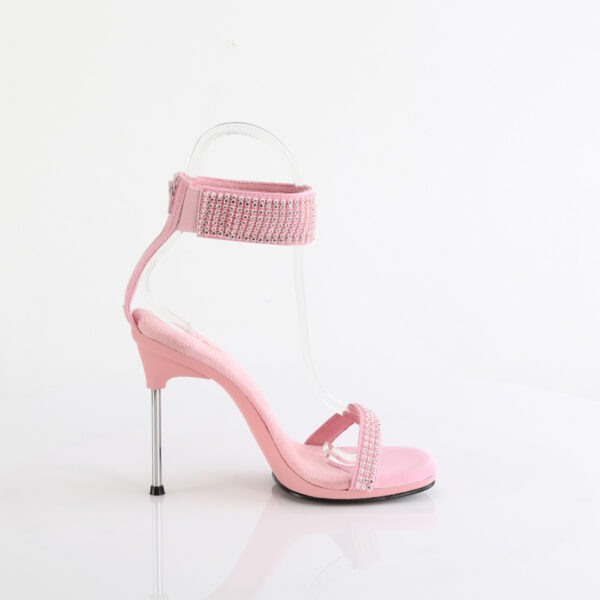 4 1/2" Heel, 1/4" PF Ankle Strap Sandal w/RS, Back Zip - Image 5