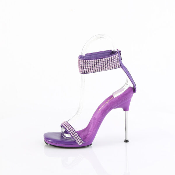 4 1/2" Heel, 1/4" PF Ankle Strap Sandal w/RS, Back Zip - Image 3