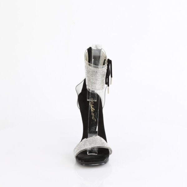 4 1/2" Heel, 1/4" PF Ankle Cuff Sandal w/RS, Back Zip - Image 2