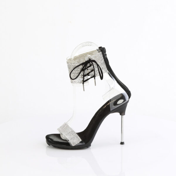 4 1/2" Heel, 1/4" PF Ankle Cuff Sandal w/RS, Back Zip - Image 3